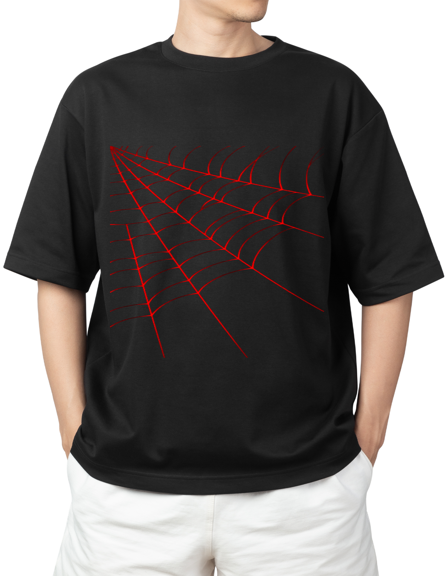 Spider's Web Men's Oversized Tee