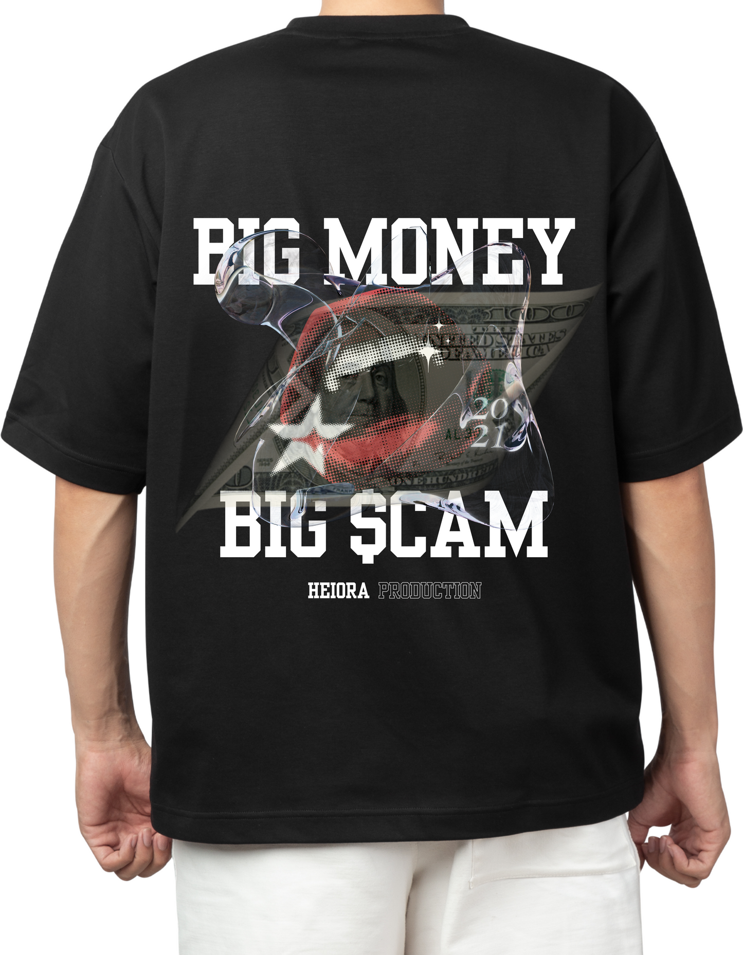 Big Money Big $cam Men's Oversized Tee